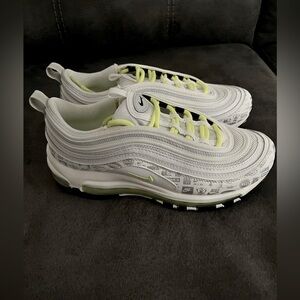NO BOX!!!!!! Fairly Worn Air Max 97 Volt Reflective Logo